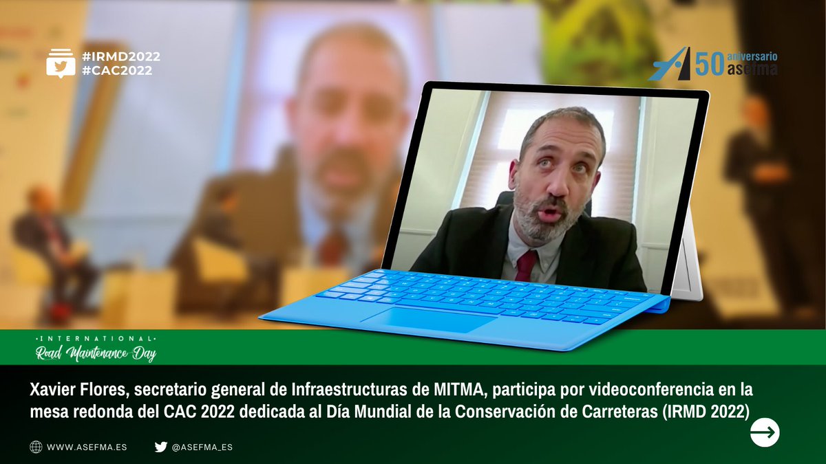 "La carretera debe ser protagonista en la lucha contra el cambio climático y la reducción de emisiones" expresa Xavier Flores SG nfraestructuras de <a href="/mitmagob/">Pol</a> en #CAC2022 #IRMD2022. "Desde el Ministerio estamos trabajando en un plan para reducir, mitigar y compensar las emisiones"