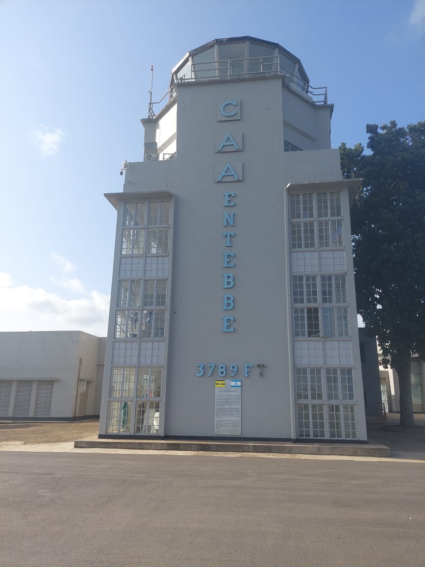 While in #Uganda Amb.Lotem visited #Entebbe airport 🇺🇬site of the 1976 #Entebbe  raid✈️.Out of 248 passengers 94 Israelis \u0026Jewish \u002612 crew members, were  taken hostages. The rescue mission by the 🇮🇱 @IDF, image size:867x1156