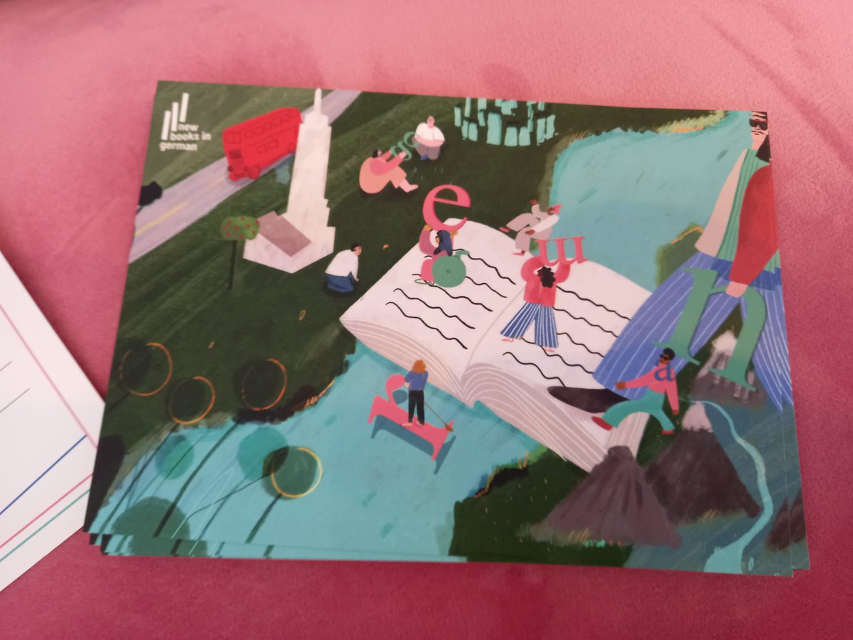 newgermanbooks's tweet photo. If you’re at the #London #Book Fair today, head to the German Pavilion and pick up one of our #postcards to send home! #LBF2022 #lbf #NBG https://t.co/uuUmxiApuM