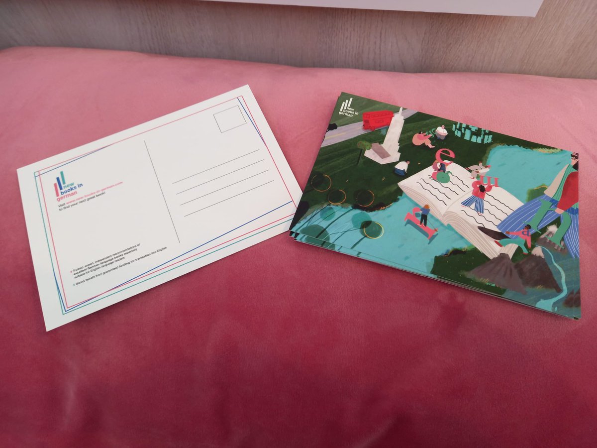 newgermanbooks's tweet photo. If you’re at the #London #Book Fair today, head to the German Pavilion and pick up one of our #postcards to send home! #LBF2022 #lbf #NBG https://t.co/uuUmxiApuM