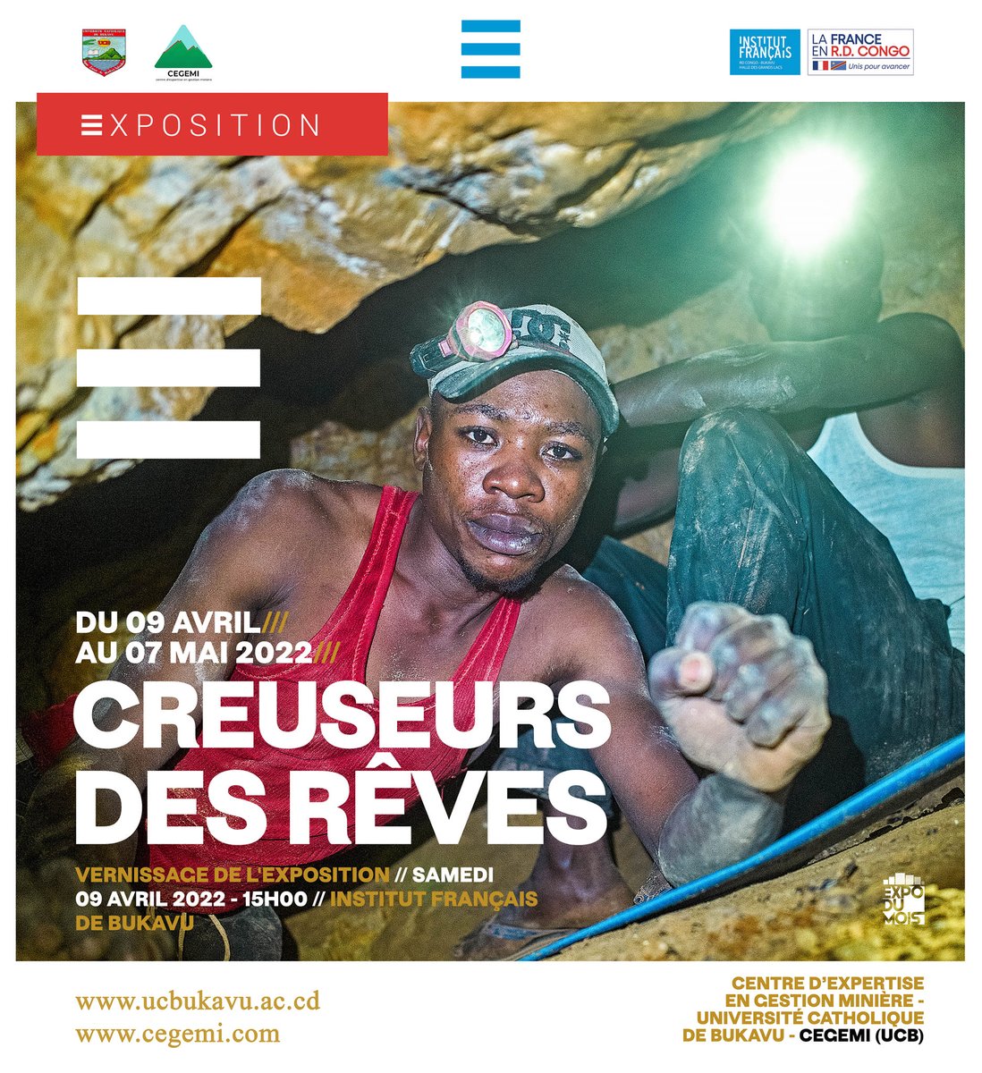 <a href="/CegemiUcb/">CEGEMI-UCB</a> is organizing with the @ifbukavu an exhibition called "Creuseurs de rêves", from 9 April to 7 May 2022.
For more details: ucbukavu.ac.cd/events/cegemi-…
A warm welcome!
#cegemi #ucbukavu #UCB #exposition