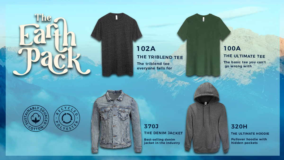 ThreadfastApp's tweet photo. Get four signature planet-friendly styles for only✨$20.22✨!
💚The Ultimate Tee💚Triblend Tee💚The Denim Jacket💚The Ultimate Fleece Hoodie. Every earth pack plants a tree through 
@onetreeplanted
 because there is no Planet B! 🌳https://t.co/c1LWysYg8h 🌎✨
@alphabroder https://t.co/02Vhm97weH