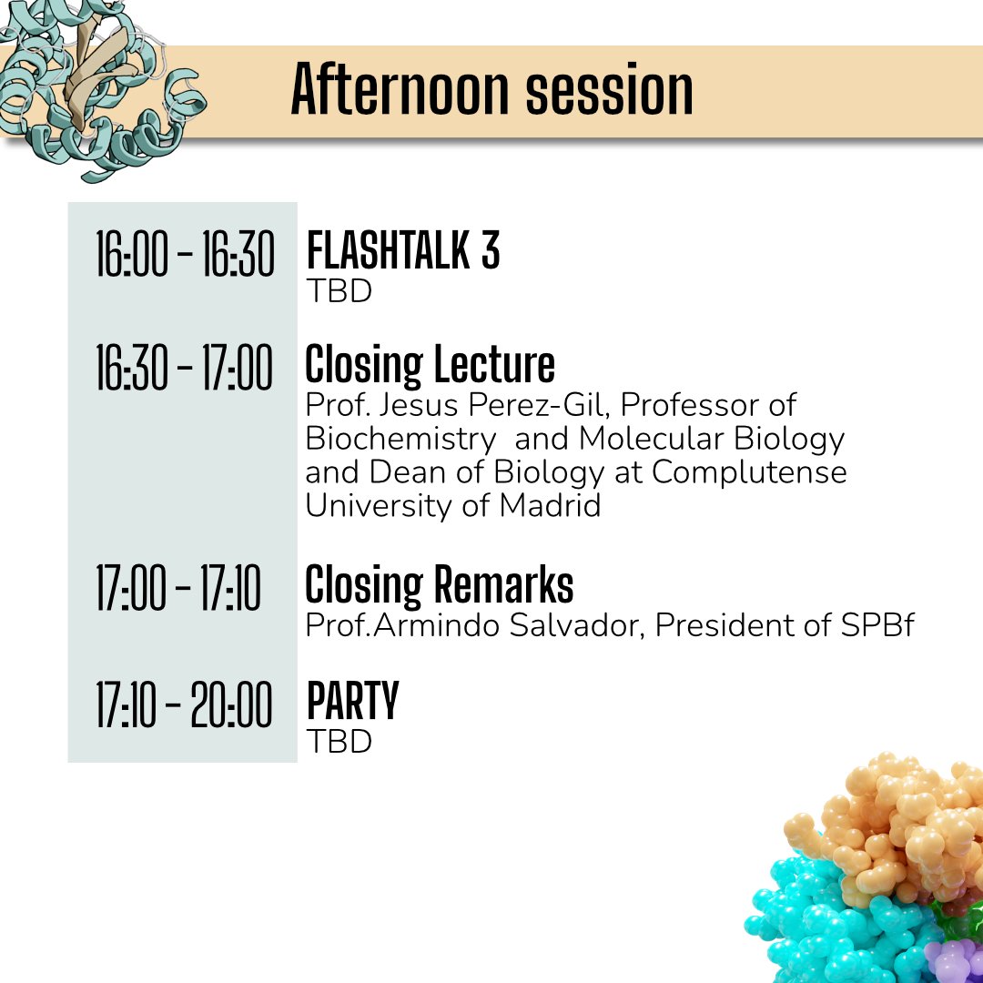 pybphy's tweet photo. Here is the Biophysics Festival program!

Plenary lectures will be conducted by outstanding speakers: 
Dr. Elias Barriga
Prof. Ana Coutinho
Prof. Jesus Perez-Gil

In the next few days we will tell you a little bit about each of them.

Don't forget to register on our website😁 https://t.co/wgurad1uR7