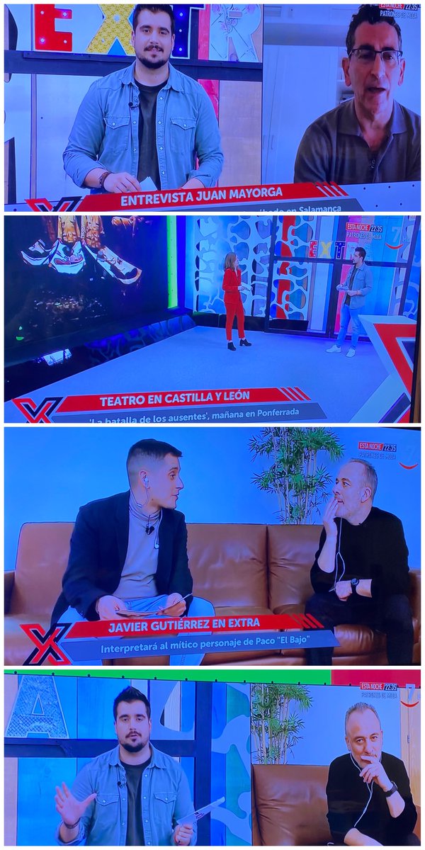 cristinasjr's tweet image. 📺🎙Gran programa hoy en #ExtraCyL @cyltv Compromiso con la Cultura @javiergutialva 

Sófocles, Lorca, Delibes, Camus… Buenas entrevistas y mucha información. Y profesionalidad y humor en todo lo que hacéis ❤️ 

Equipazo en vuestro programa.
Y además antigu@s alumn@s @UVa_es ❤️