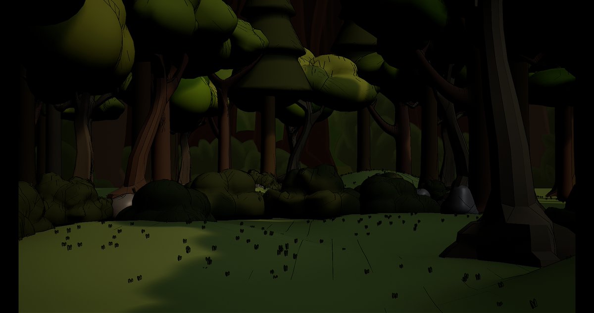 PlaceHProd's tweet photo. Here is a picture of one of the sets for our scenes in the forest! The models were created in #AutodeskMaya an made into a scene in #UnrealEngine! This set was created by @imjelliebean 

#animatedshorts #studentstudio #theforest https://t.co/EqXNPRZAT7