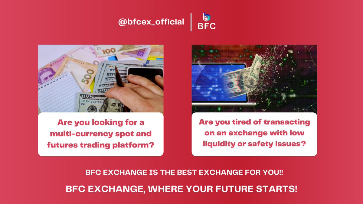 bfcex_official's tweet photo. BFC Exchange is the best exchange for you!
You are welcome to experience how great the BFC Exchange platform is.
#Crypto #CryptocurrencyNews #cryptocurrecy #cryptotrading #CryptocurrencyNews #ElonMusk #bfcexchange https://t.co/ZsrrUVgtno