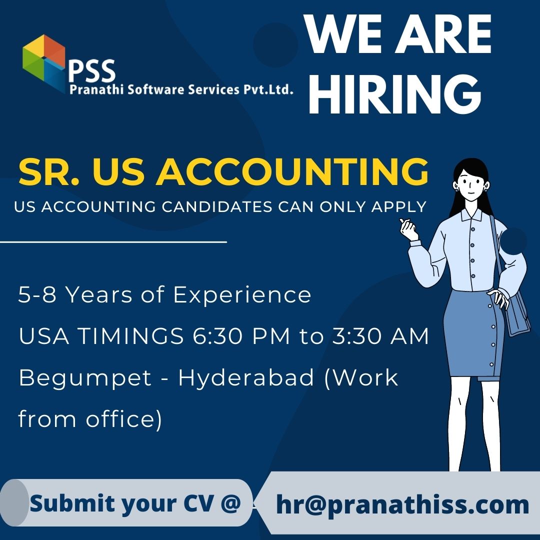 @Pranathiss1 is looking to hire a US #accountingexpert to handle the entire US #accountingprocess, including tax filing, MIS #reports, and tax return filing. (US #accounting experience only).

Email at hr@pranathiss.com
#usaccounting #ustaxation #careeropportunity #techthursday