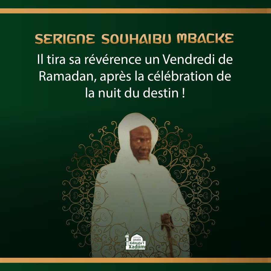 xidmatulxadiim's tweet photo. #5Ramadan Magal Serigne Souhaibou Mbacke, un temple du savoir et  gardien de l'orthodoxie musulmane/ Mouride. Qu'Allah Azzawajel l'agrée.

#Magalday #NgontuQacida2022 J-9
#XXTT https://t.co/ff0M9wjVXo