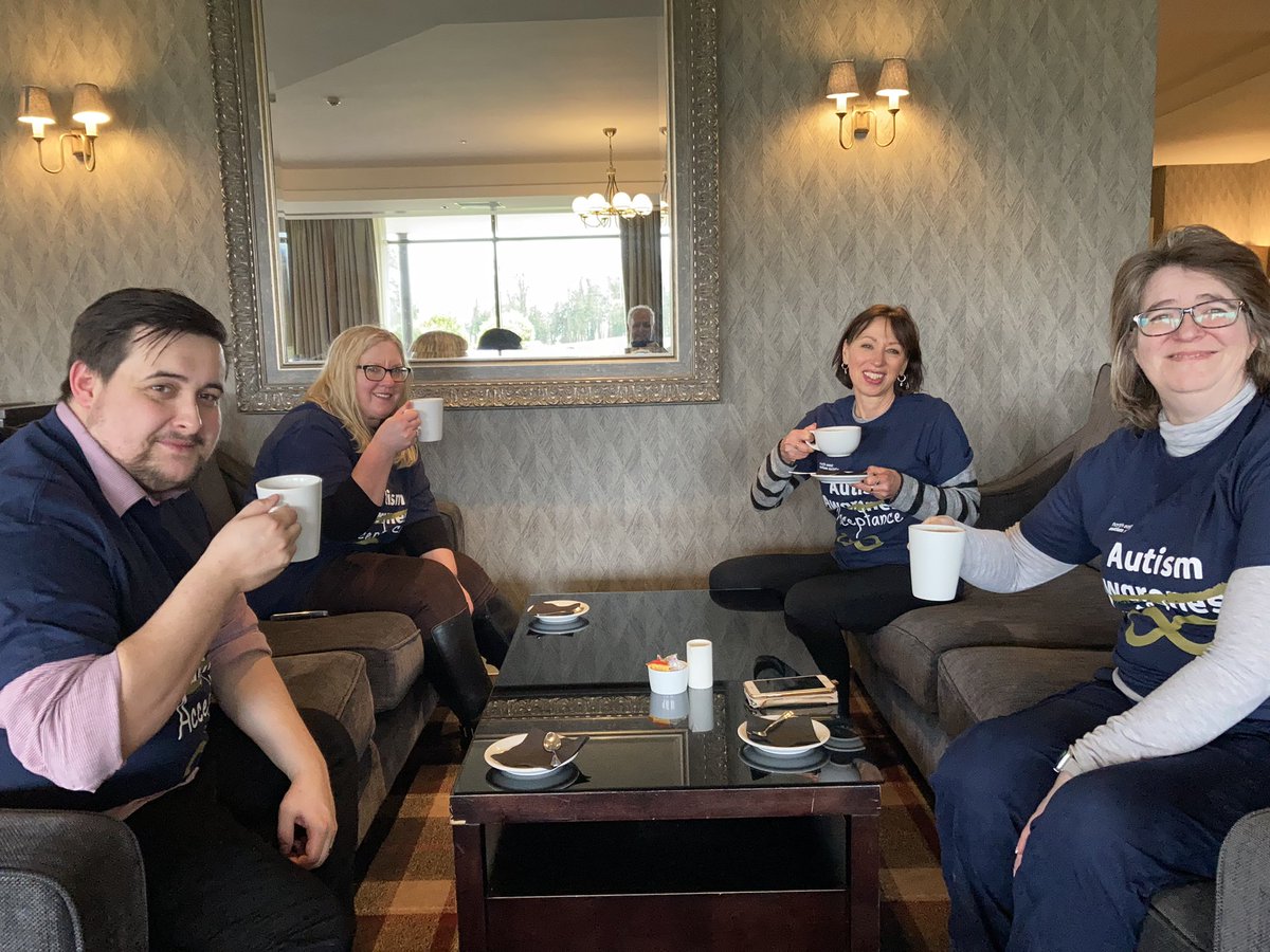 Conditions really tough for the <a href="/NEAutismSociety/">North East Autism Society</a> Golf Day at <a href="/RockliffeHall/">Rockliffe Hall</a>. We’ve even had hail. But the intrepid volunteers from <a href="/DarlingtonBS/">Darlington BS</a> are braving the elements…(and then enjoying a well-deserved hot drink in the clubhouse!)