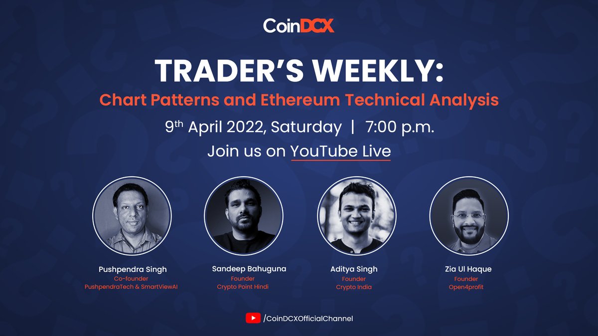 #Charts sirf price dekhne ke liye nahi hota. Cool #trader wale #analysis karne ke liye is live pe aajao🤓

<a href="/cryptoady/"></a> <a href="/pushpendrakum/">Pushpendra Singh</a> <a href="/CryptoPointHi/">Crypto Point Hindi 🇮🇳💎💫</a> <a href="/ImZiaulHaque/">Zia ul Haque</a> 

#CoinDCX #TryCrypto #TradersWeekly #ChartPattern