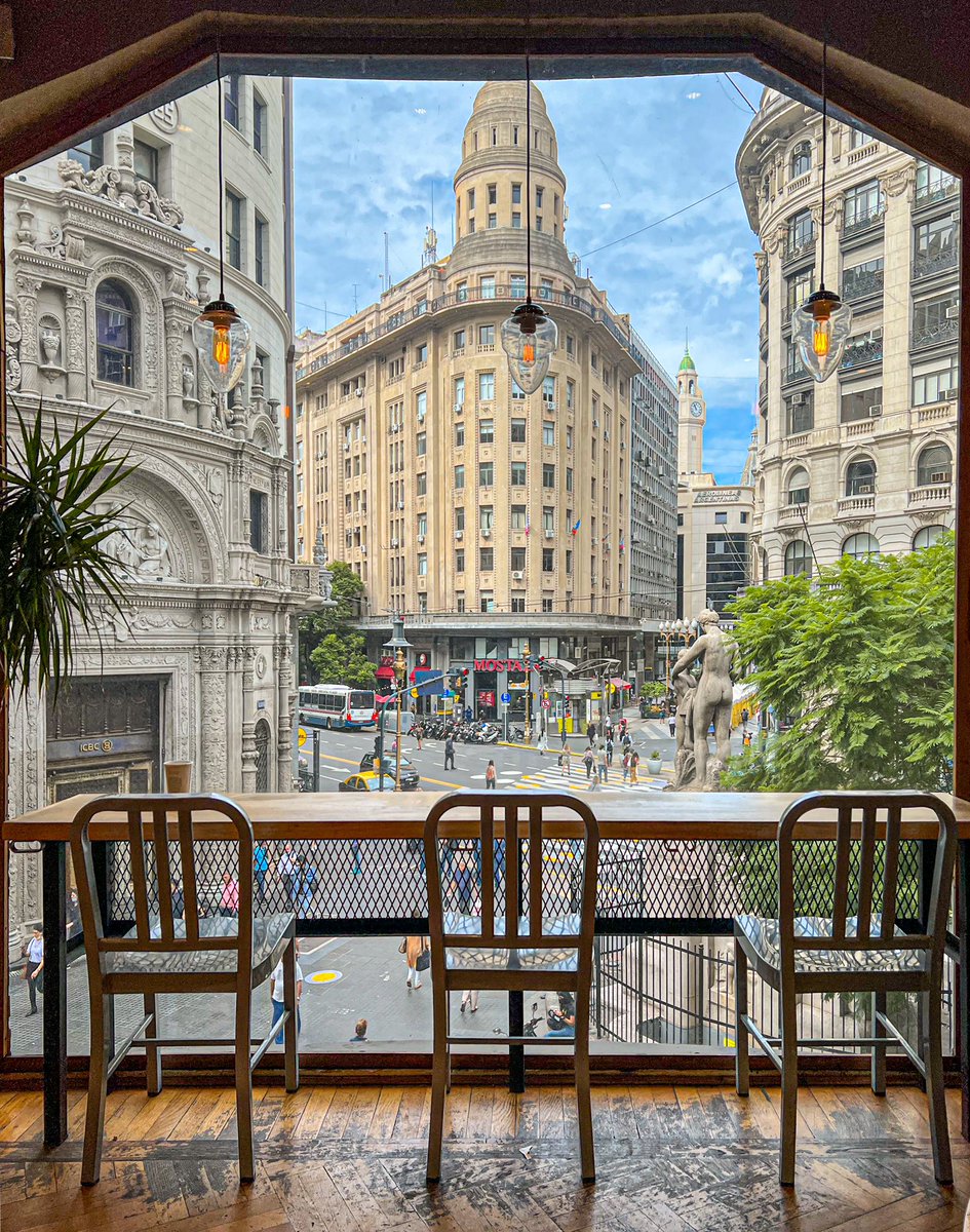 Coffee with a view.📍Buenos Aires