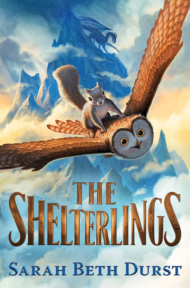 This is a weasel riding a woodpecker (photo by Martin Le-May). And beside it is the cover for my next MG novel for kids, THE SHELTERLINGS (coming in June from <a href="/ClarionBooks/">Clarion Books</a>), in case you ever wondered where ideas come from.