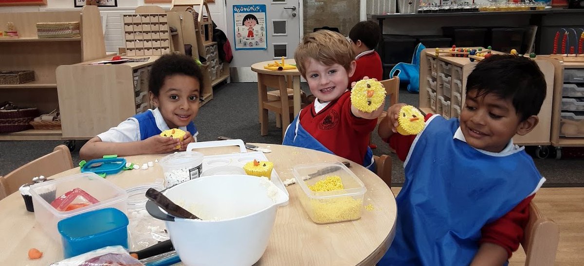 NULS_Nursery's tweet photo. As a pre-Easter treat our very patient Home Economics teachers helped the children to decorate cakes. The children certainly enjoyed it and some just could not resist a quick taste, as the evidence was on their lips! #LittleNULS #WeareNULS #excellentEYFS https://t.co/IxUPuJ2eI2
