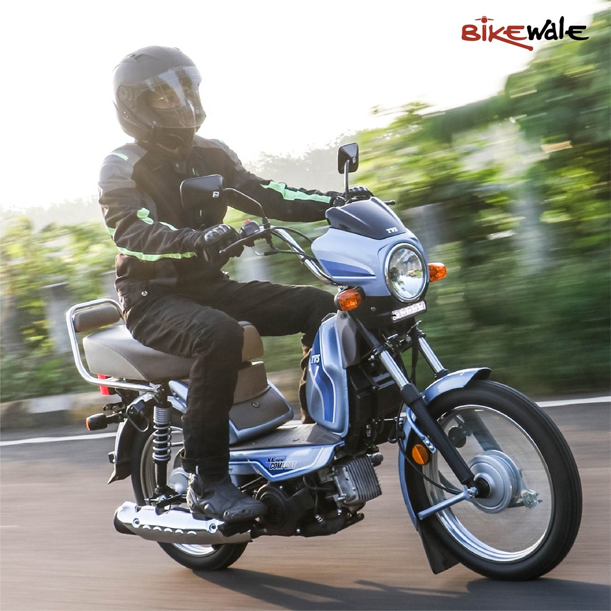 BikeWale's tweet photo. The #XL100 is TVS's highest-selling product for a reason. It is reliable, offers excellent fuel efficiency and is inexpensive to maintain or buy. However, due to its light weight, the XL100 is a task to ride on highways.
For more details: https://t.co/Sp1c1j0hvK

#BWPhotos #TVS https://t.co/XNi0KO9iF6
