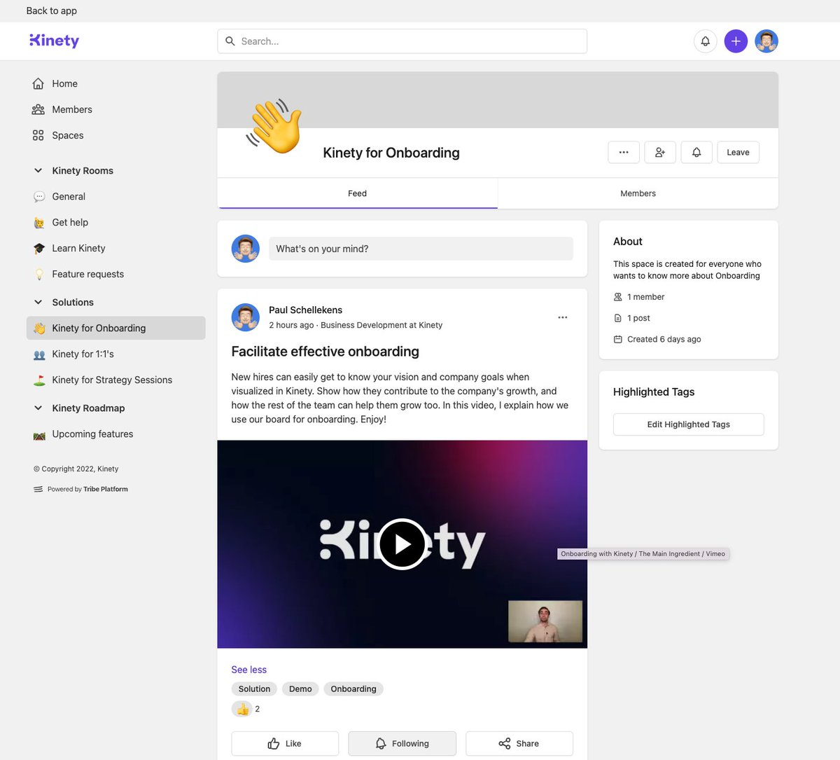We've just launched our own community! 🕺
A space where you can ask questions, make requests and learn from others about how they use Kinety. Check it out at community.kinety.app

#community #SaaS #features