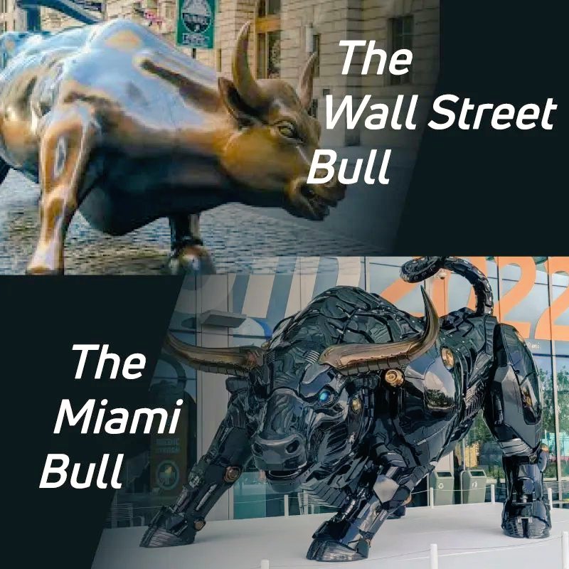 There is a robo laser eye bull in Miami introduced by the CITY!!!!
If your no at least learning the technology behind cryptocurrency you will be left behind...