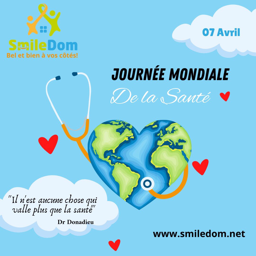 kenfack2_kelly's tweet photo. 07 Avril, #Journée mondiale de la santé.
Thème : #notre planète, notre santé.

🧏🏼 L’environnement dans lequel nous vivons peut avoir un impact sois négatif ou positif sur notre santé 

https://t.co/BZuRjNhYmB
#medecinepreventive 
#bienetreauquotidien 
#jesmiledom https://t.co/NvnDCCDmaD