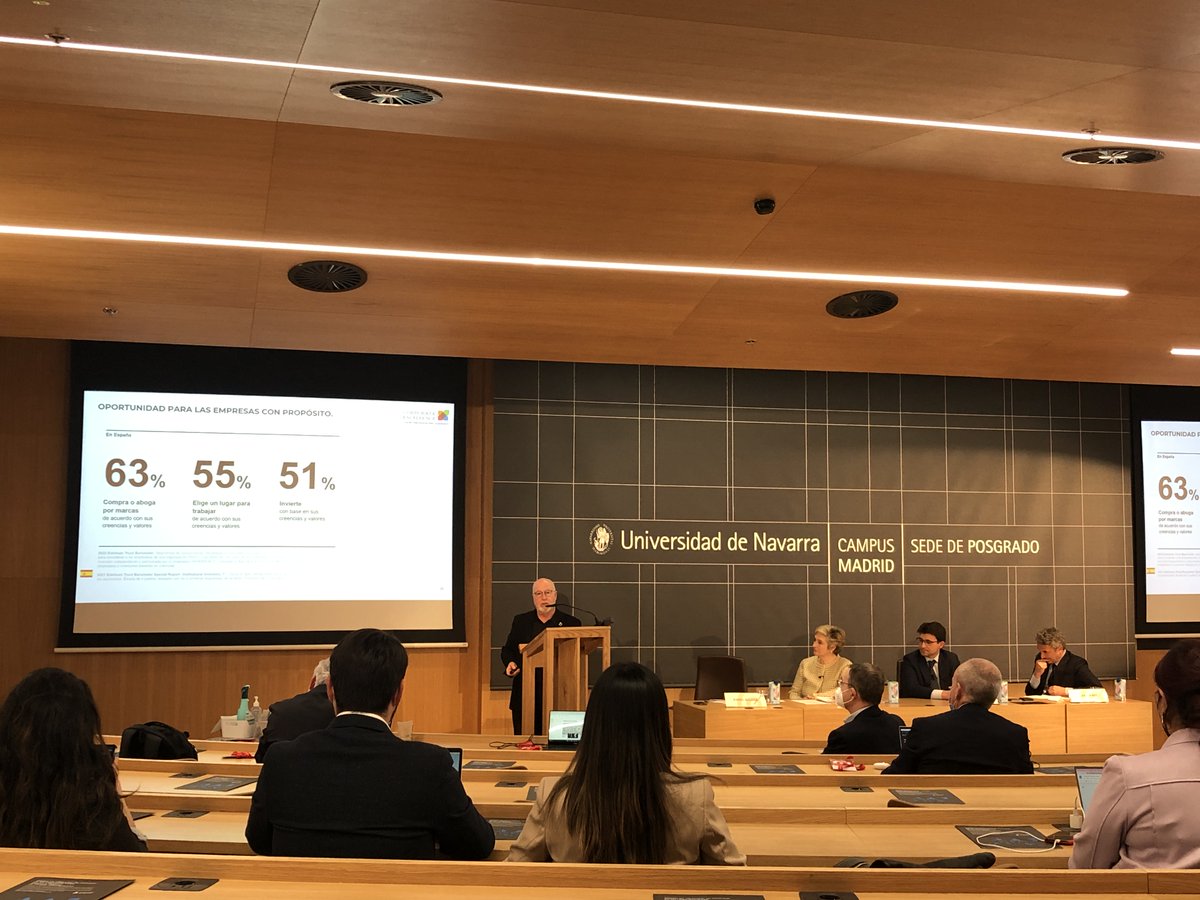 #purposestrengthproject Ángel Alloza, CEO de <a href="/CE4reputation/">Corporate Excellence</a> presenta en la mesa redonda: El capitalismo de los stakeholders
"El propósito es un acelerador de todos los intangibles de una empresa, y cada vez adquiere más importancia para todos los stakeholders" 
<a href="/EconomUnav/">Económicas Unav</a>