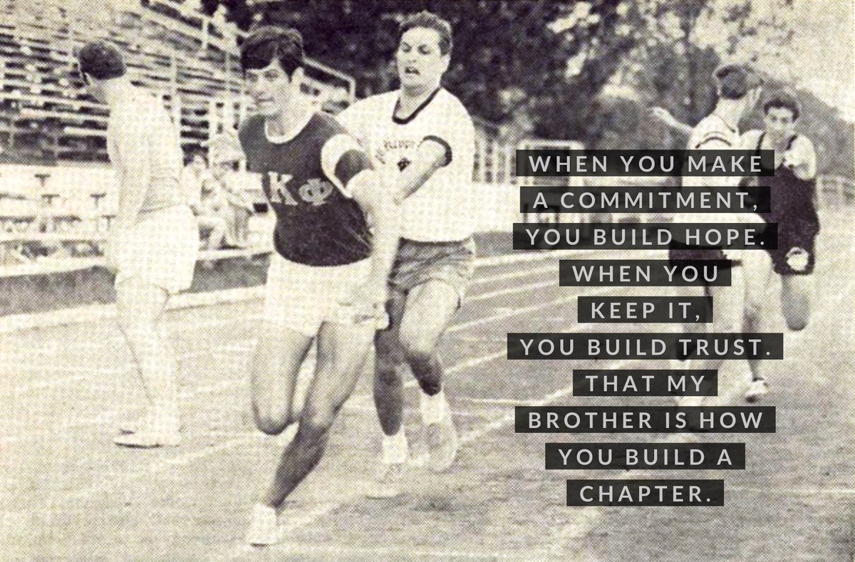 To many of us have it backwards. We demand trust from a new associate member, without showing them our commitment to their success, which kills their hope in our chapter.