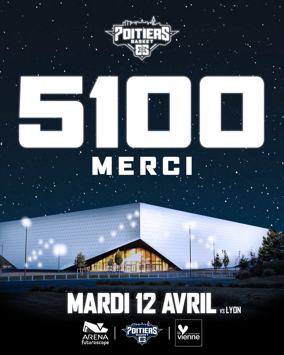 Nous sommes très honorés par cet engouement incroyable ! Le PB86 a acquis la certitude que cette rencontre se déroulera à guichets fermés, mardi prochain le 12 avril 2022. 

👉 pb86.fr/bien-plus-que-…