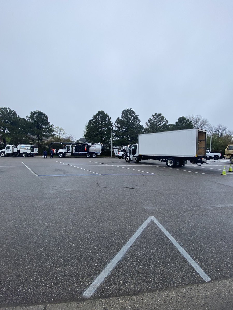 Getting ready for the Touch a Truck event at Windsor Woods!!