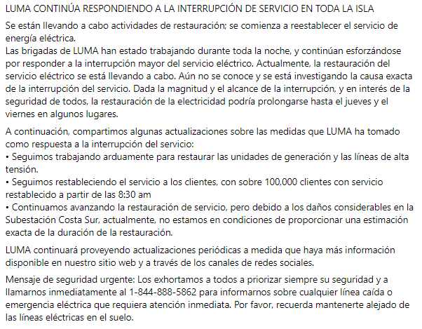 LUMA Puerto Rico tweet media