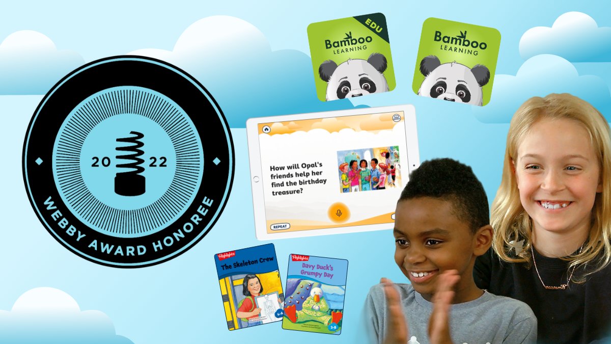 Our voice-powered literacy app is <a href="/TheWebbyAwards/">The Webby Awards</a> Honoree in Software &amp; Apps Education &amp; Reference! The benefits of voice technology for children’s literacy are unparalleled. Conversational learning helps students achieve impactful gains in reading &amp; overall language development.