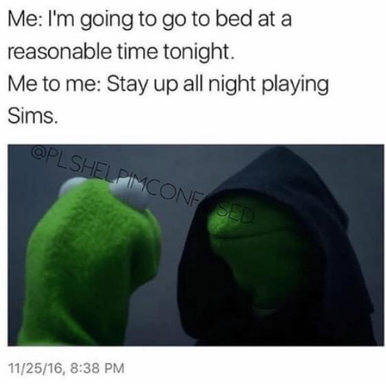 tattedmamab3ar's tweet photo. This is so me ! #Sims4 #TheSims #Simsmemes #sims4addict #thesims4 #idratherplaysims #idratherbeplayingsims https://t.co/t6FxErF8GW