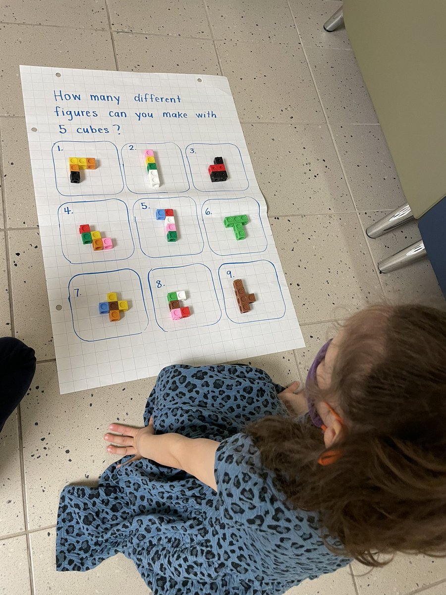 mrs_bennettkhps's tweet image. Our spatial concept challenge encouraged students to consider the relationship and the position of cubes. A few of Ss placed a creation on top of another to determine if it was the same. Some Ss noted, ‘it looks like a T or a Z’. #SpatialConcepts #problemsolving @KanataHighlands