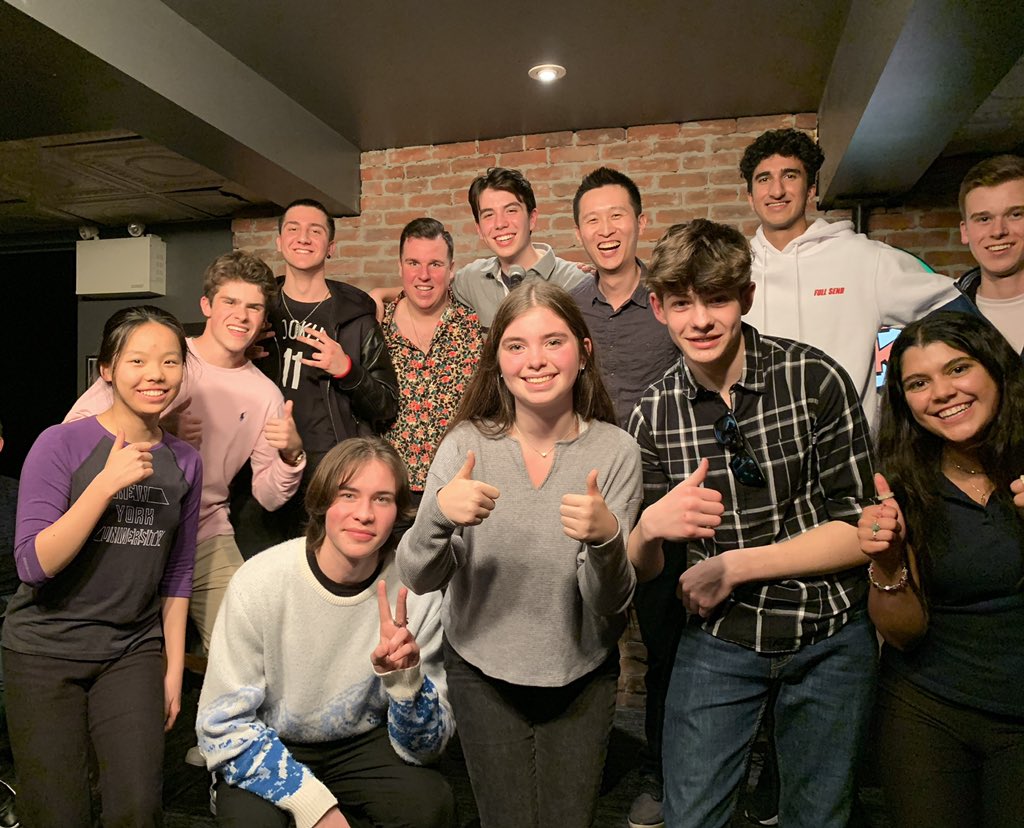 I’m so proud of these comedians. Last night show at <a href="/yukyuks/">Yuk Yuk's</a> was one of the most memorable evenings for these students from 
<a href="/ApplebyCollege/">Appleby College</a> . Let’s do it again tonight for round 2! 

#comedy #standupcomedy #yukyuk #applebycollege #performingarts #jokes