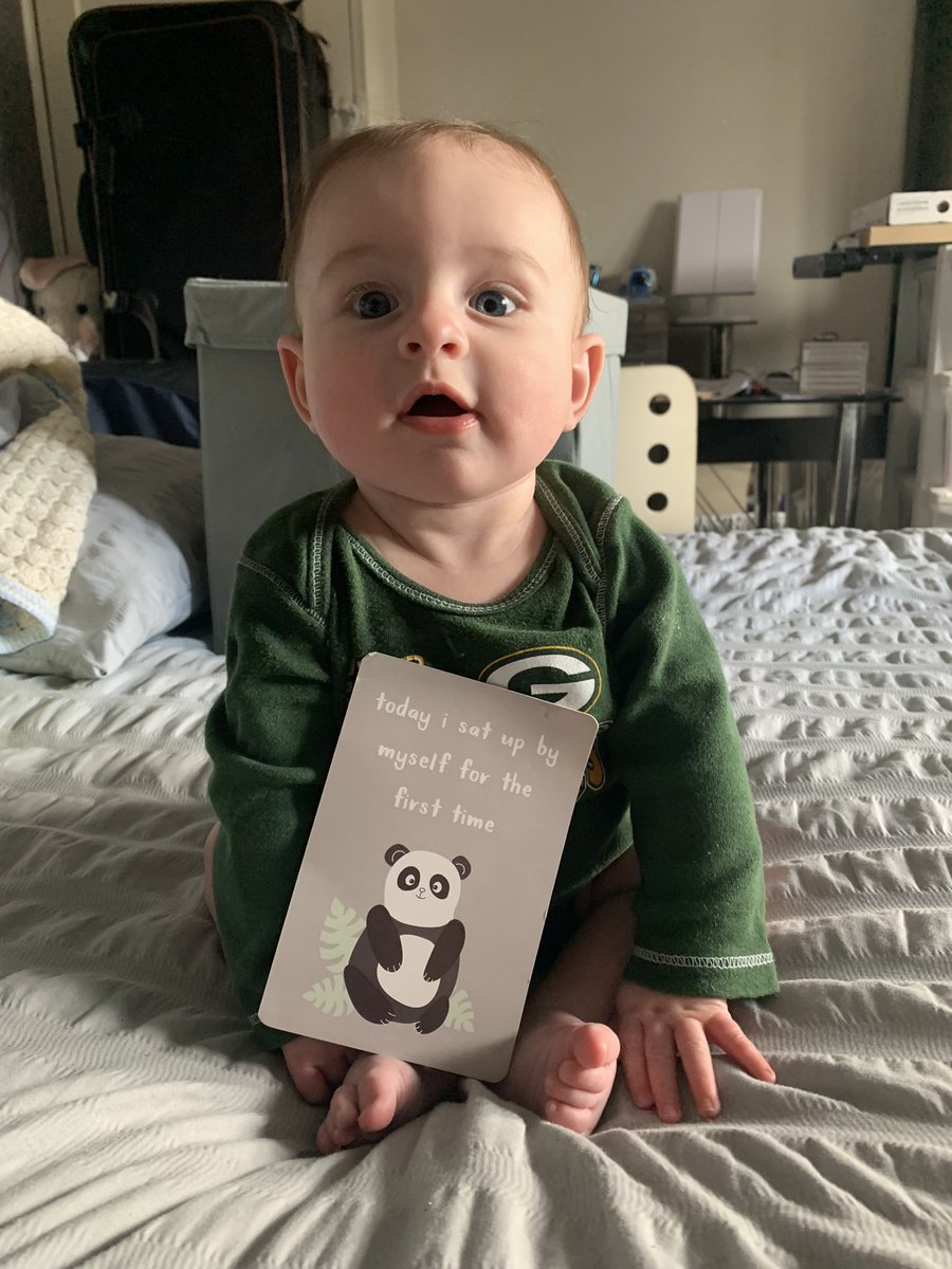 24 weeks and he’s sitting on his own