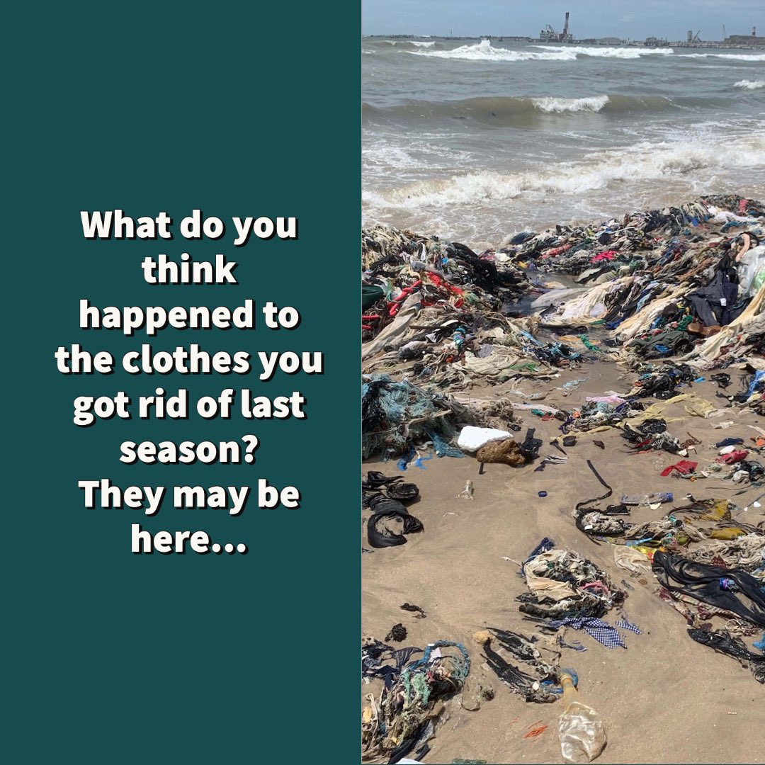 VanessaAntwi1's tweet photo. Ever wondered what happens to the clothes you dispose of? Yepp, right here! Increasing pollution in the global south  @OHIOsustainable @OHIOOMSAR  @OUGradSenate @OHIOWomenCenter  #ougradsenate #oucommdev #ohiowomenscenter @BobcatsDiscover  #OUStudentExpo #cisohiouniversity https://t.co/hTjt5tp9Hx