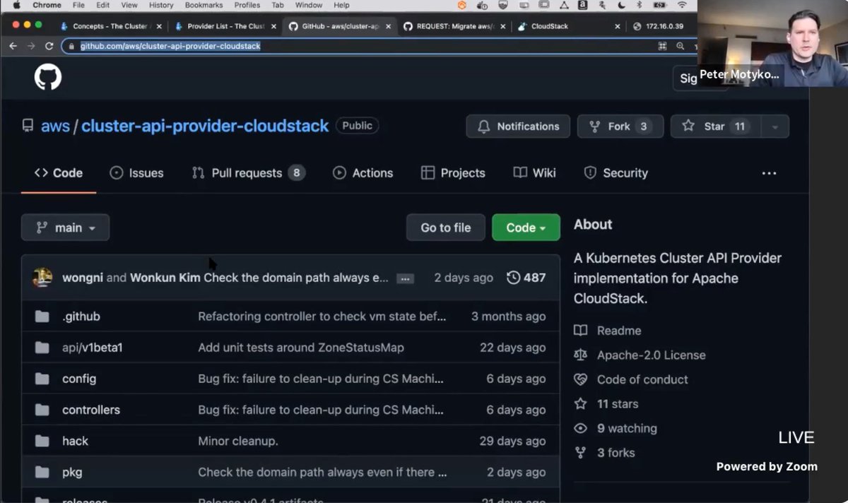 yadvrx's tweet photo. CloudStack #CSEUGvirtual Cluster API #CloudStack talk happening right now! #aws Peter Motykowski's much-awaited talk is on-going right now! #CloudStackWorks #Kubernetes https://t.co/vfgEkorp5n