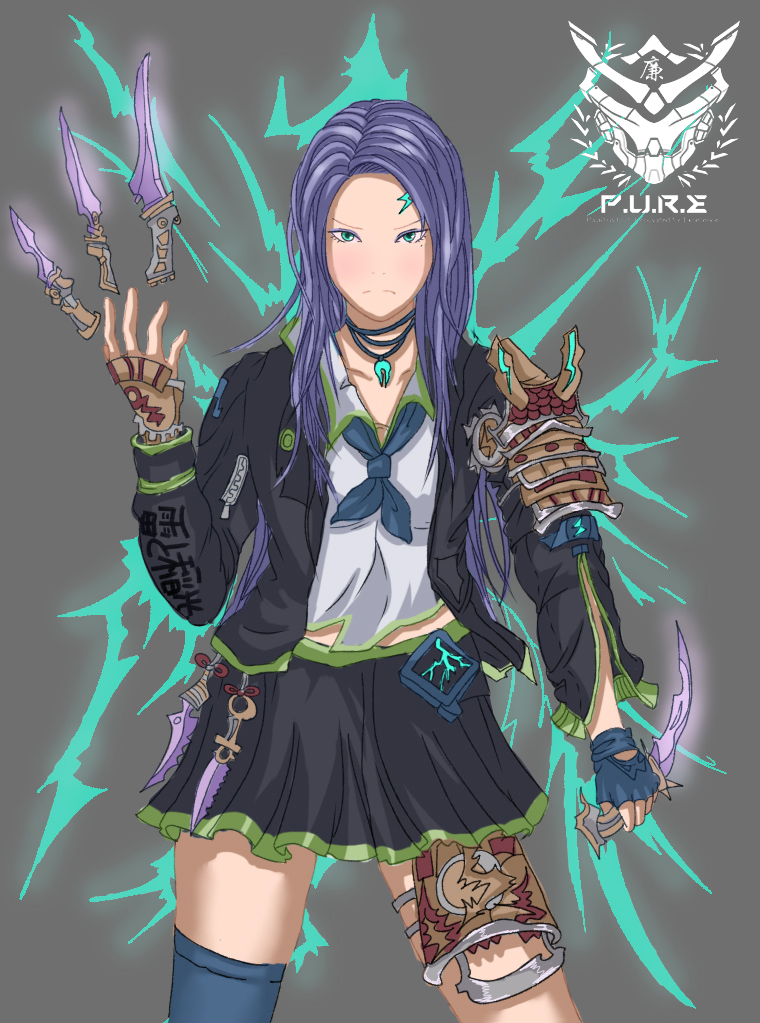 BishopConnie2's tweet photo. Inspired by the goddess of thunder and lightning, her weapons were three daggers, and she is P.U.R.E.
The first one summons lightning, the second one summons wind and rain, and the third one summons tornadoes. 

DC ID: Connie | GENE_SIS#6966
#GENE_SIS
@GHARLIERA1
@GENESIS_SENSHI https://t.co/9lXmetkiSt