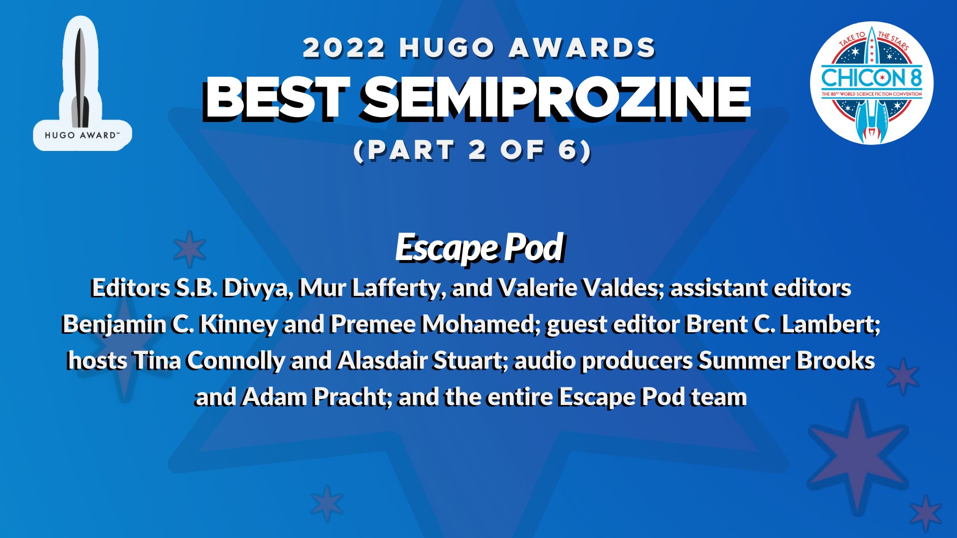 Chicago Worldcon on Twitter "2022 Hugo Award Finalists for Best
