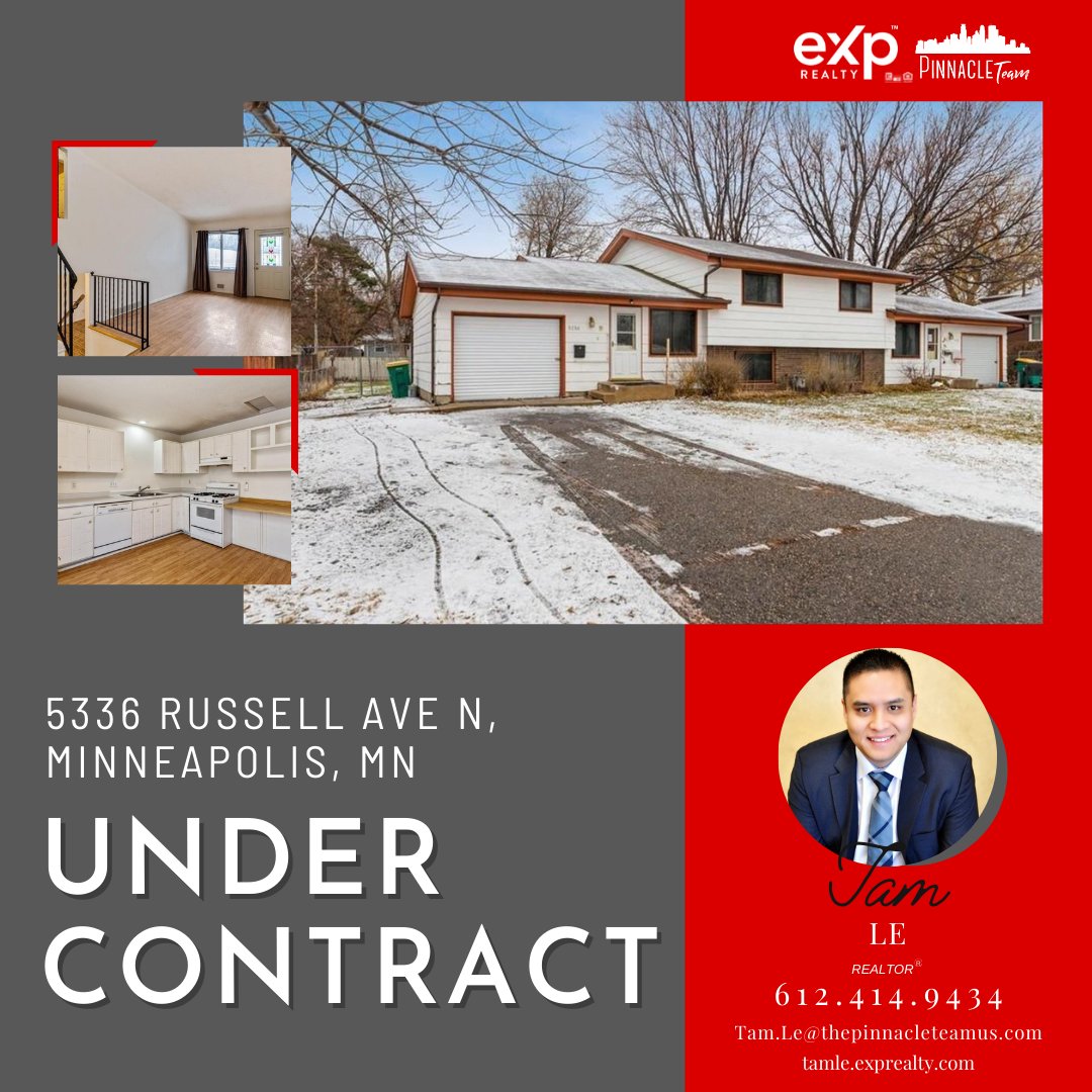 PinnacleTeamUS's tweet image. Our Offer got ACCEPTED! It is NOW Under Contract!

#TamLeRealtor #CountdowntoClosingDay #MinneapolisMN #PinnacleTeamMN #EXPRealty #UnderContractwithTamLe