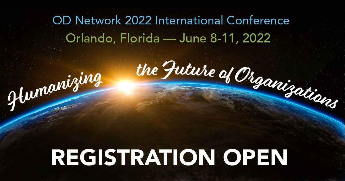 Save your seat for the OD Network 2022 International Conference! With this year’s theme of “Humanizing the Future of Organizations”, attendees will benefit from learning from world-renowned experts in organization development, Register before times up! zcu.io/UBiS