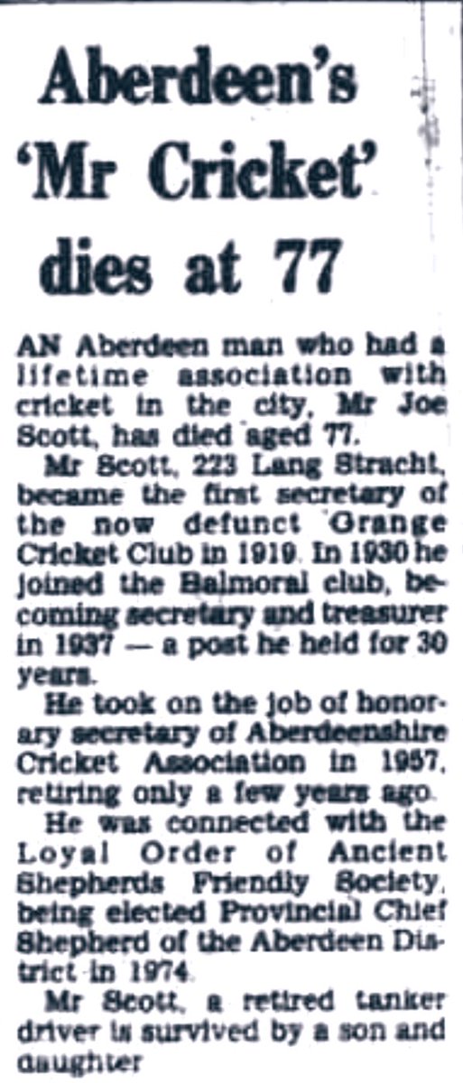 ScottyCricket's tweet photo. #Season1981 @AberdeenshireCC #JoeScott @NESCricket https://t.co/VgZKp1fAWJ