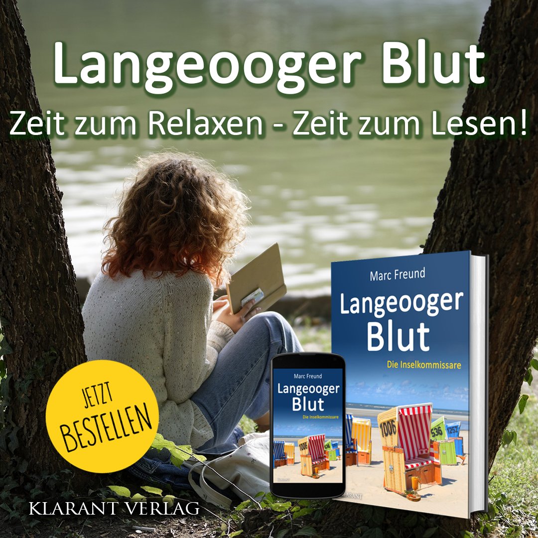 Klarant_Verlag's tweet photo. Wollt ihr mal ein bisschen relaxen – dann greift zu dem spannenden #Ostfrieslandkrimi „Langeooger Blut“ von #MarcFreund! Für perfekte Erholung macht euch auf zu der #Nordseeinsel und den #Inselkommissaren #GerretKolbe und #RiekeVoss!
https://t.co/lG8RJFPKmF
#lesen #bücher #krimi https://t.co/TrOiiHPZhQ