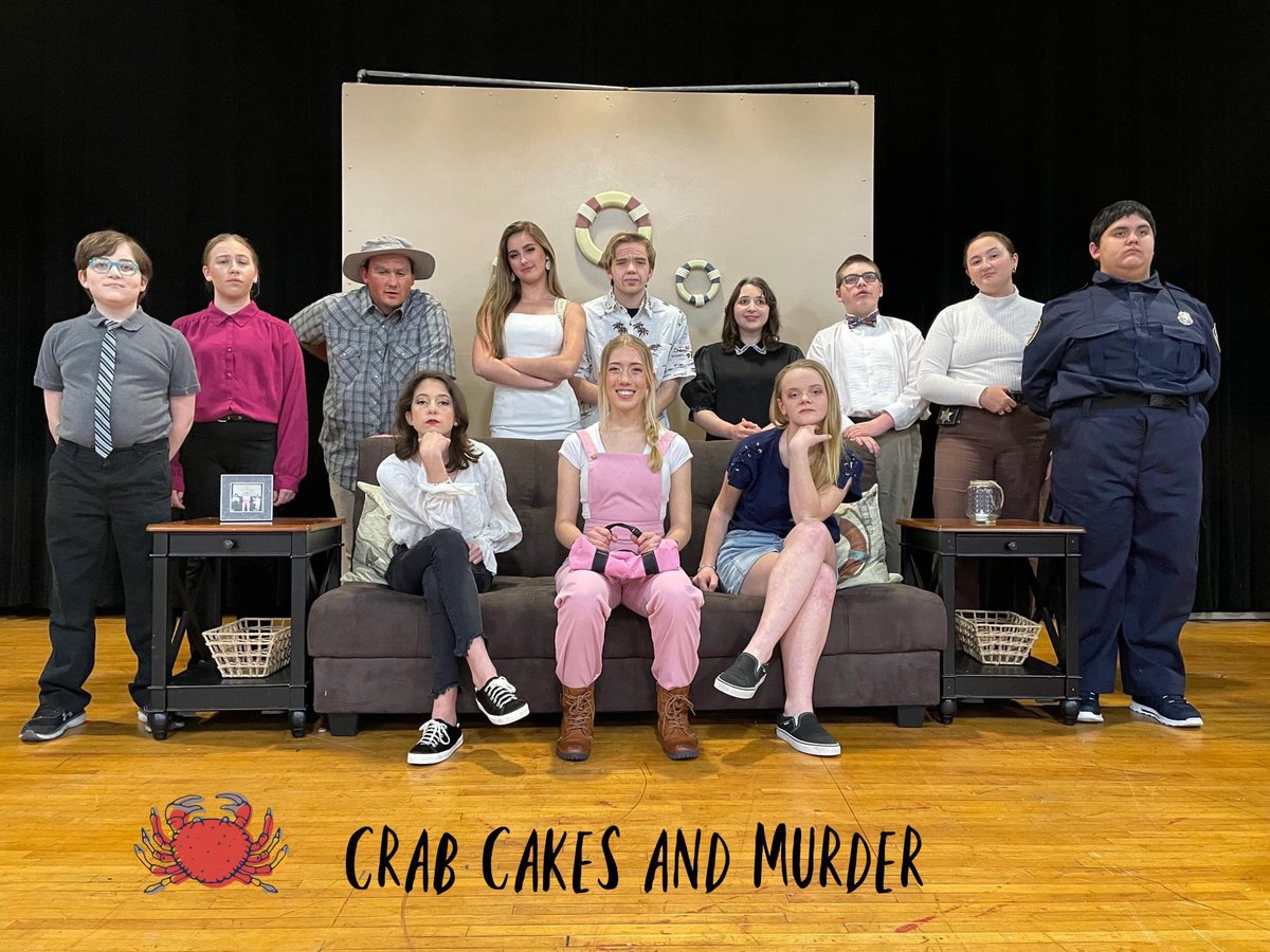 PCScrusaders's tweet image. It's Opening Night for our Drama production. We hope to see you tonight or tomorrow at 7:30 p.m. for Crab Cakes and Murder. Admission is $5. Doors open at 7:00 p.m. Break a Leg! 🦀🎭🛥