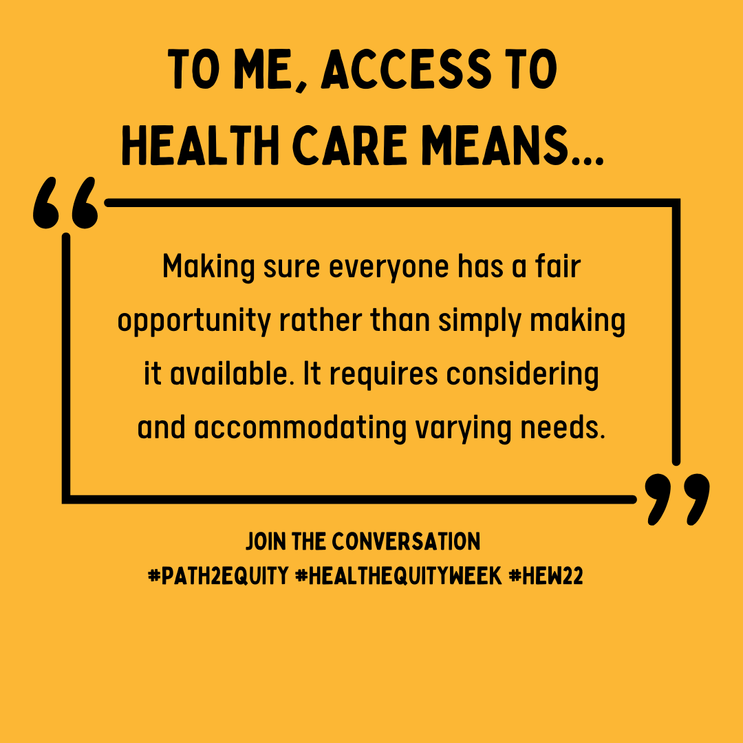 CTHealth's tweet photo. Making health care - or anything - truly accessible requires addressing barriers people face. Read more about access in the context of the COVID-19 pandemic in our new report: https://t.co/r6bWmnvnLx
#COVID19LessonsLearned #Path2Equity #HEW22 #HealthEquityWeek https://t.co/vmw0mCXkTs