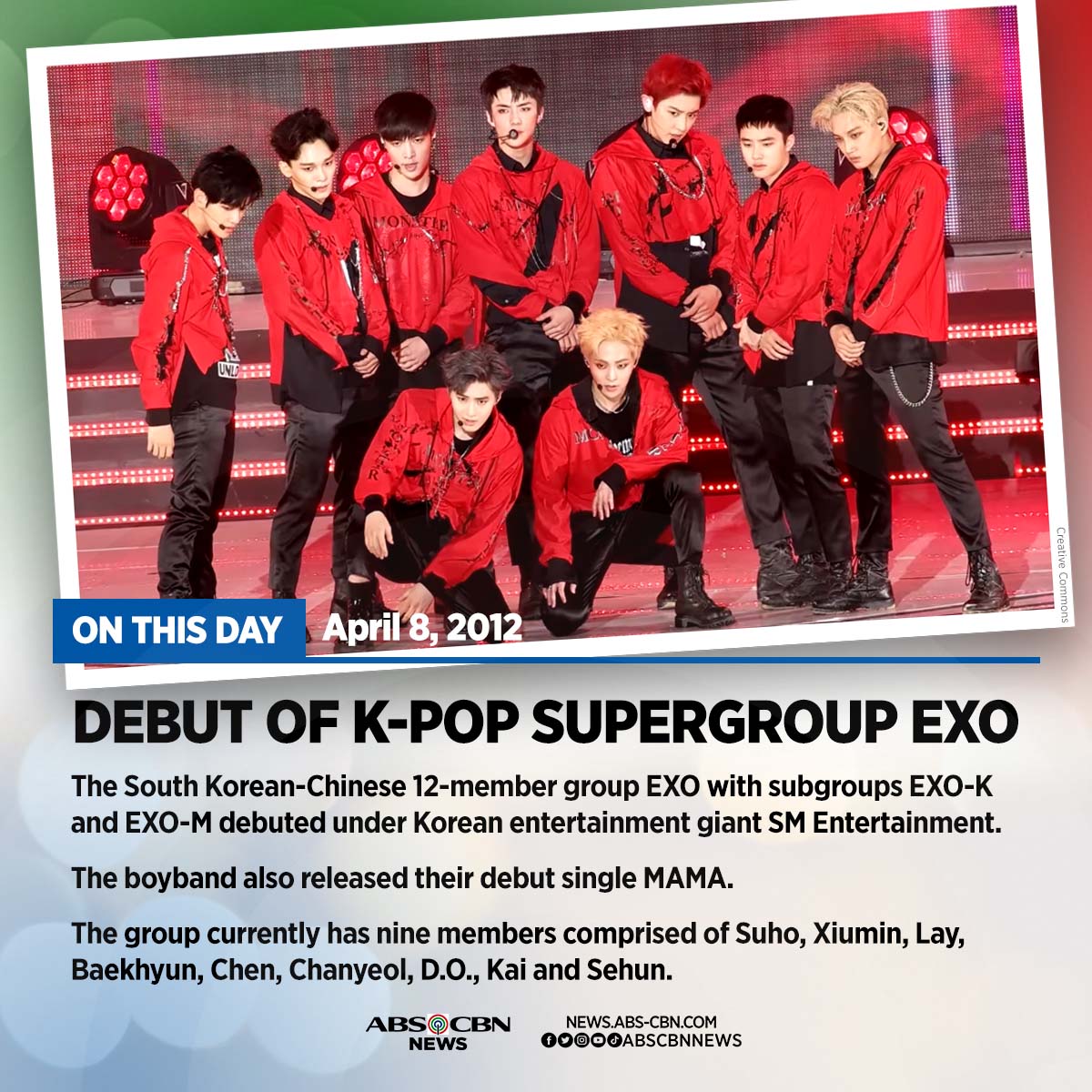 ABSCBNNews's tweet photo. A DECADE WITH @weareoneEXO! 😍

EXO-L's, excited na rin ba kayo sa April 9 fancon? #10YearsWithEXO

Basahin ang kaugnay na balita: https://t.co/2H4QWwkgMe https://t.co/4C1XNDxaax