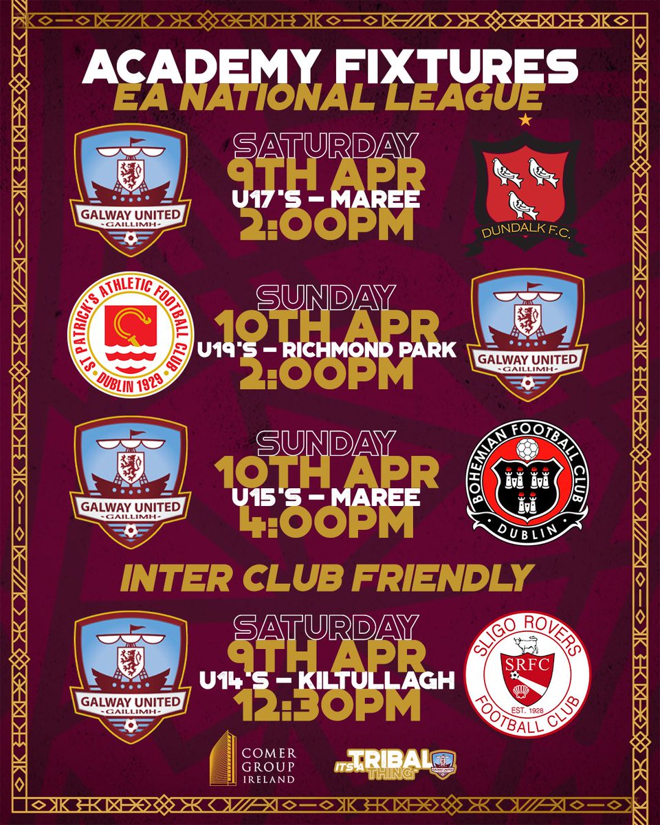 🗣 𝗪𝗘𝗘𝗞𝗘𝗡𝗗 𝗙𝗜𝗫𝗧𝗨𝗥𝗘𝗦

🇱🇻 The academy have had a great start to the season and let’s hope it continues this weekend! 

#ItsATribalThing