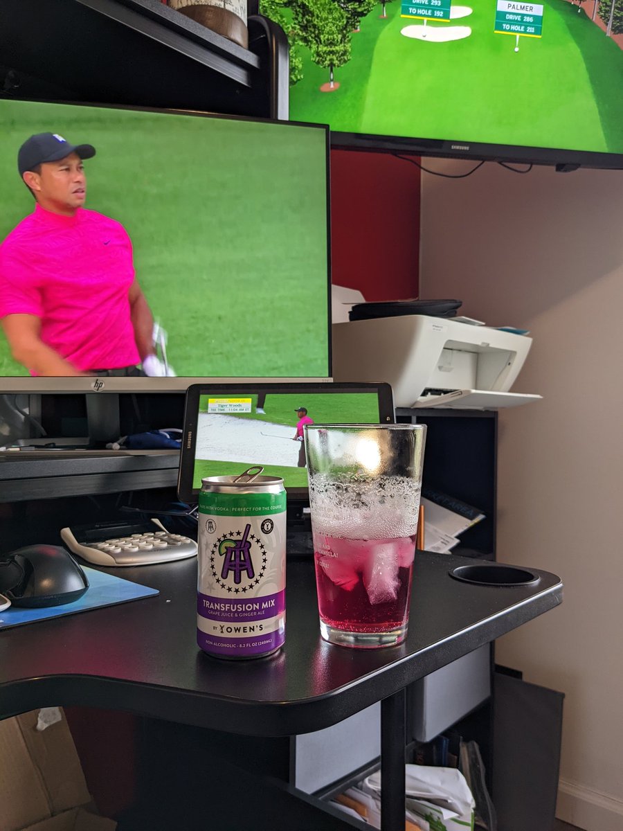 ajboyer24's tweet photo. No better way to kick off The Masters and a #TransfusionThursday @ForePlayPod @OwensMixers https://t.co/3cb3cDJ51h