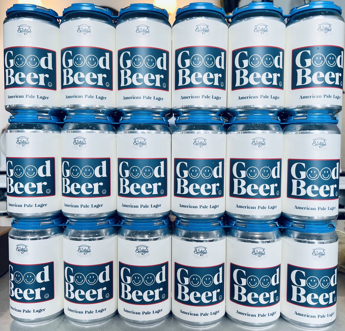 SecatogueBrewCo's tweet photo. Introducing G๐๐D BEER: Our American Pale Lager. The perfect, crushable drinking beer. Light & refreshing, Be sure to grab yourself a six pack of these 12oz cans. ABV 3.8%โ
โโโโโโโโโ
#ActuallyPrettyGood #WestIslip #LongIsland #Breweries #LongIslandBreweries #GoodBeer https://t.co/vsy24U139G
