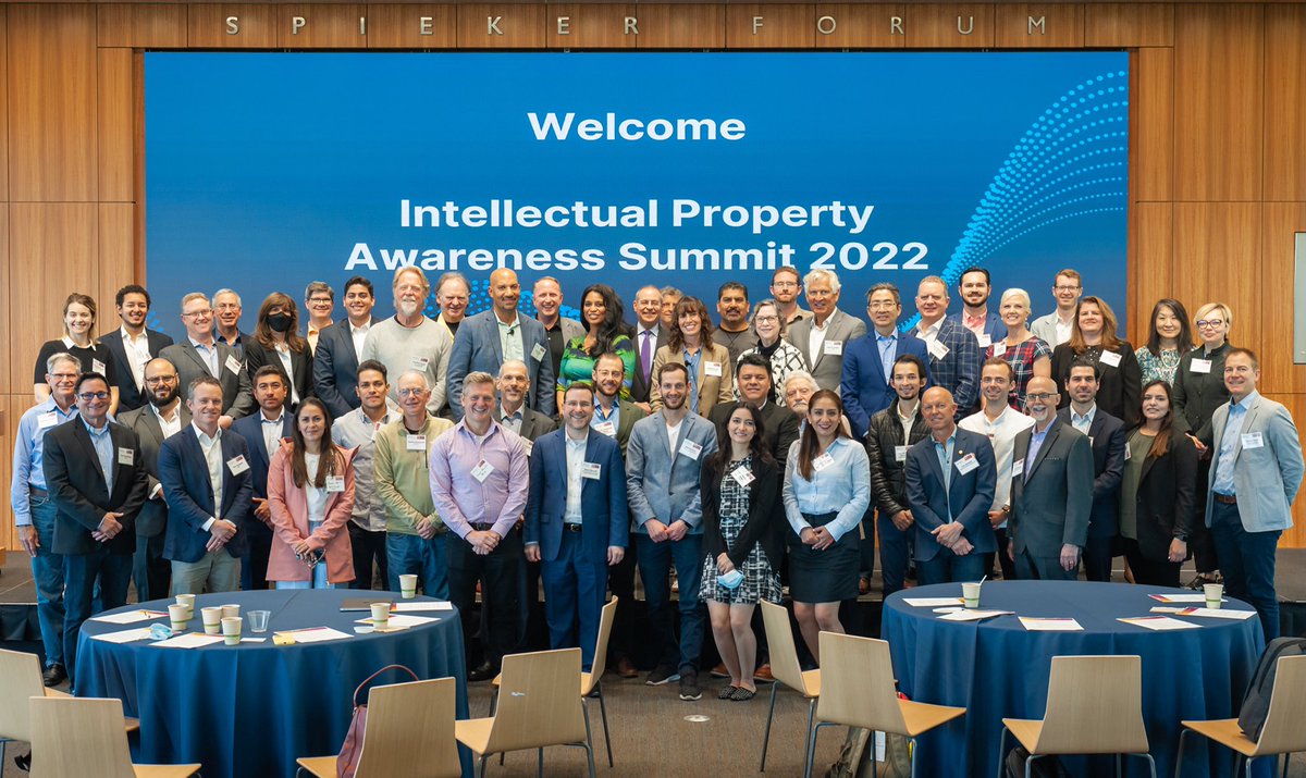 CenterforIP's tweet photo. Thank you to the 130 people who attended the hybrid 5th IP Awareness Summit in person at the @UCBerkeley Haas School of business and online throughout the world. It was 25 months to the day that IPAS 2020 was held, with just as many in-person attendees this year. #IPAS2022 https://t.co/6YgeWHSIx7