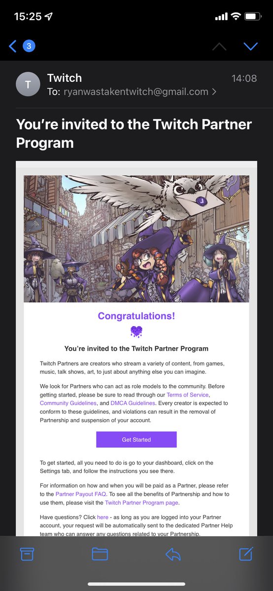 I’m a Twitch Partner!!! Thank you so much everyone!