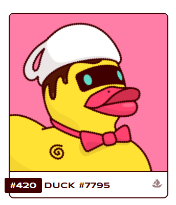 eddiecopsNFT's tweet photo. @RubberDuckBP What happens when you send Ducky Rank #420 to the High Tea Bath Party!? 👀🍀 https://t.co/wr8gj2dEhs