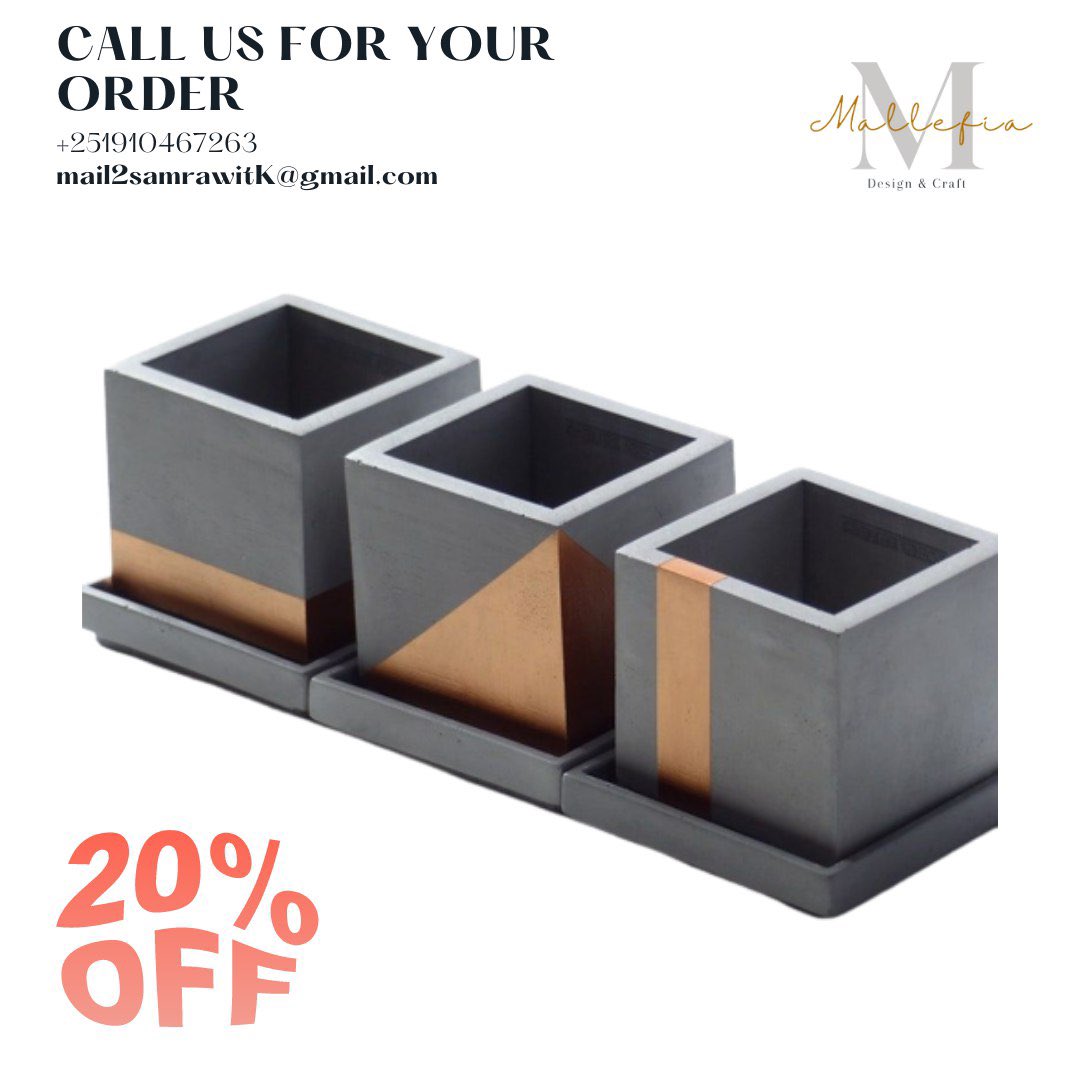 20% off for the first 10 orders!!!🔔🔔🔔🙌🏽 Who wants these beautiful handmade plant pots ?? Be the first 10 and get a 20 percent discount. 
#ethiopia #ethiopia🇪🇹 #addisababa #handpainted #womanownedbusiness #ethiopianbusiness