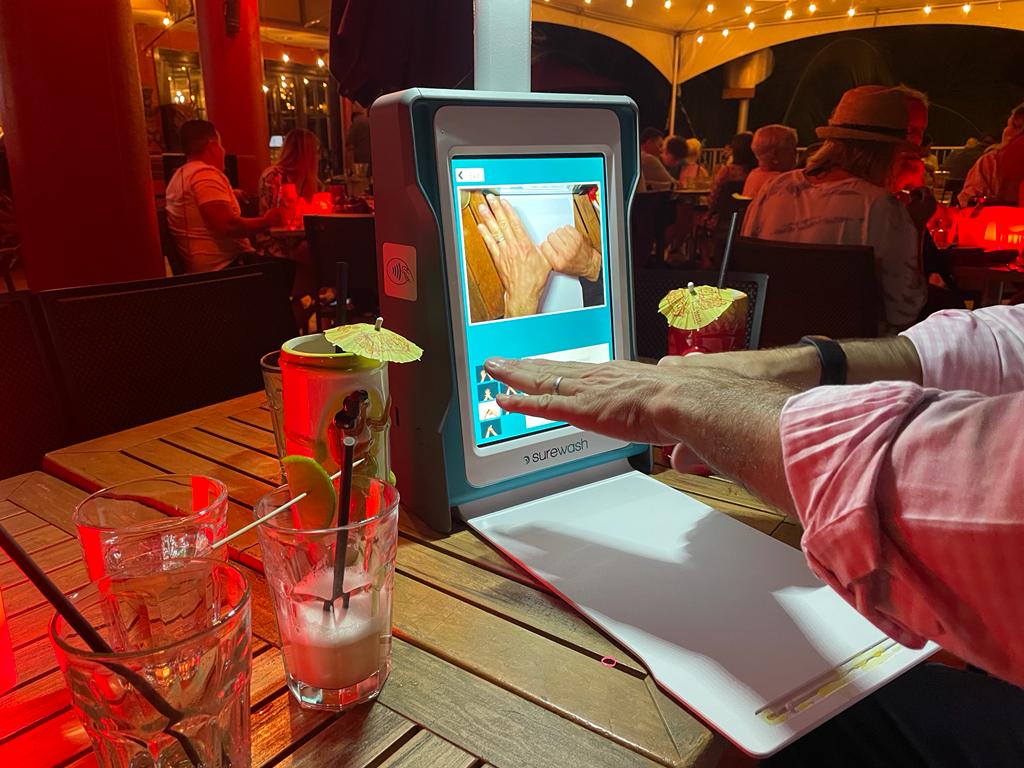SureWash's tweet photo. One of our SureWash GOs was lucky enough to get a trip to Hawaii with our US distributors @Lighthouse_EIP  🤩 As you can see, our training really is available at any time, in any place with our portable unit😁

#handhygiene #cleanhands #infectioncontrol https://t.co/QK7BARlRgE